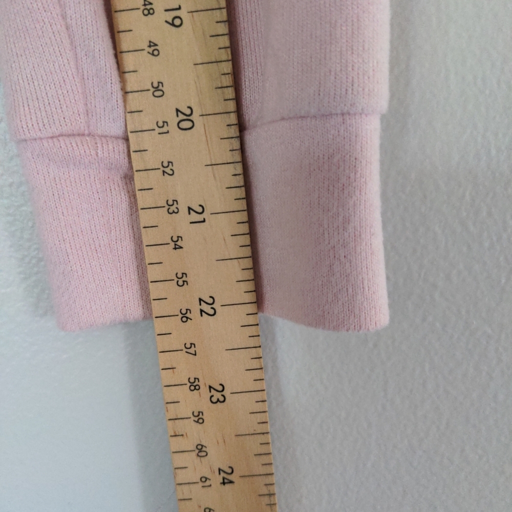 La Vie En Rose Pajama Romper Pink SZ Medium Long Sleeve Jumper Soft Shorts Logo - Picture 11 of 11